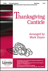 Thanksgiving Canticle SATB choral sheet music cover